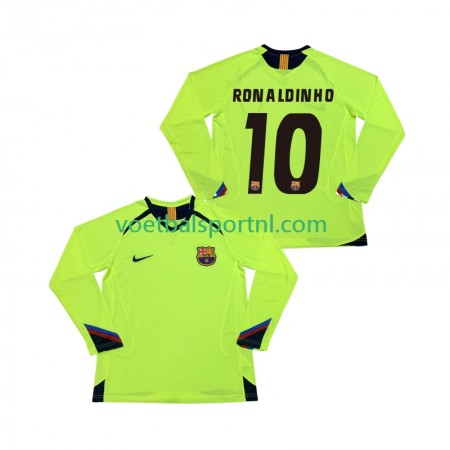 FC Barcelona RONALDINHO 10 2006 Retro Uit Shirt 2005 L/S
